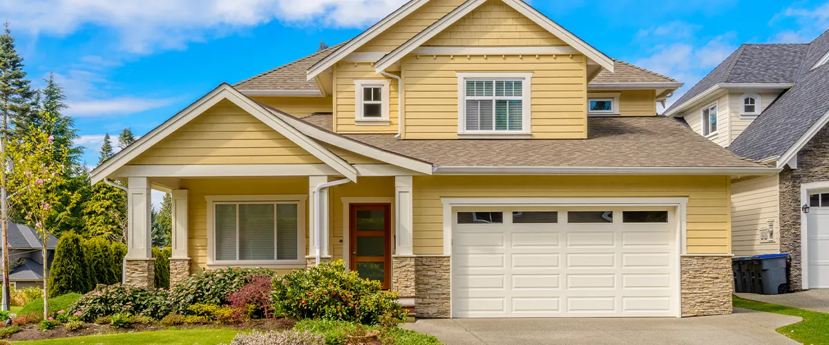 eggshell paint finish on house in virginia