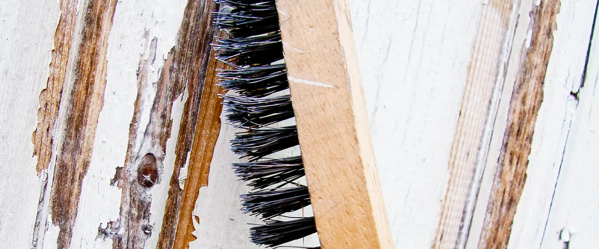 Wire Brushing Off Lead Paint